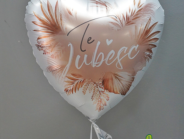 Balon "Te iubesc " din folie cu heliu foto